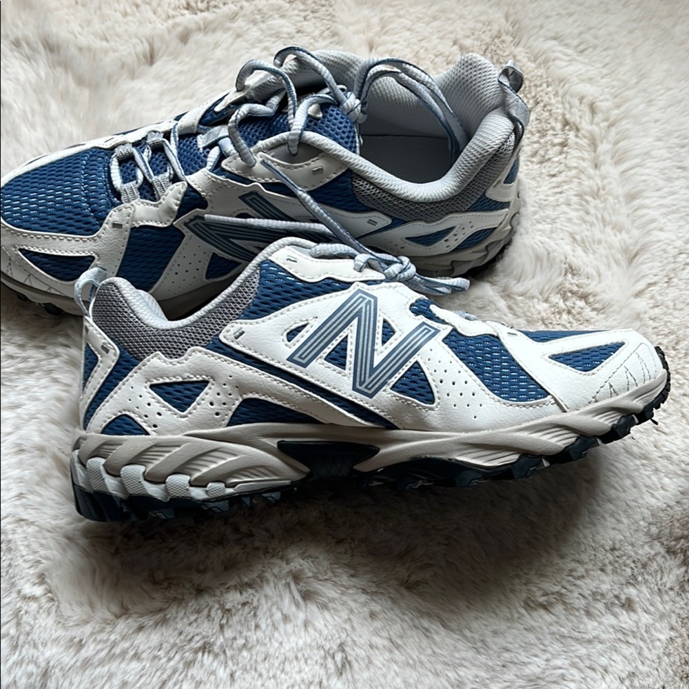 New Balance Blue and White Athletic Shoes - Picture 5 of 9